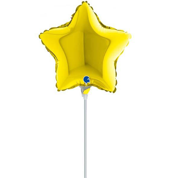 10" Mini Shape μπαλόνι Κίτρινο Αστέρι