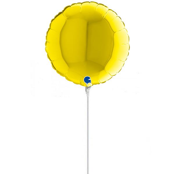 10" Mini Shape μπαλόνι Κίτρινο