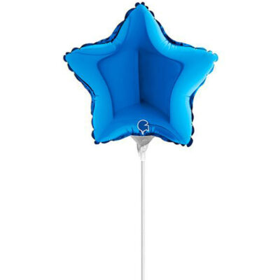 10" Mini Shape μπαλόνι Μπλε Αστέρι