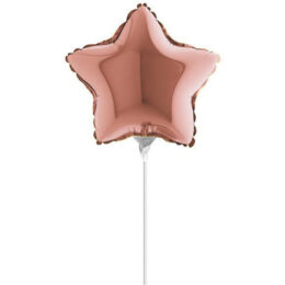 10" Mini Shape μπαλόνι Rosegold Αστέρι