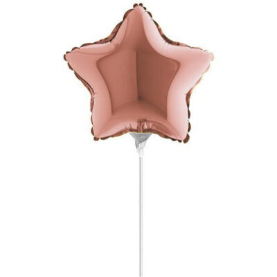 10" Mini Shape μπαλόνι Rosegold Αστέρι