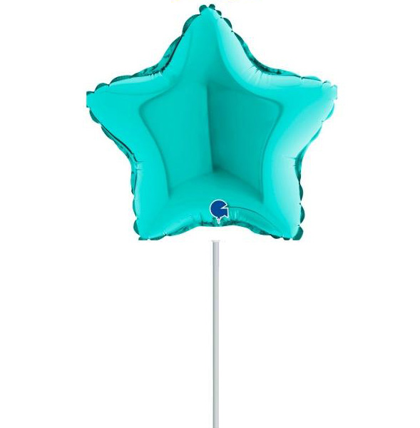 10" Mini Shape μπαλόνι Τυρκουάζ Αστέρι