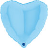 18" Μπαλόνι Ματ Γαλάζια Καρδιά