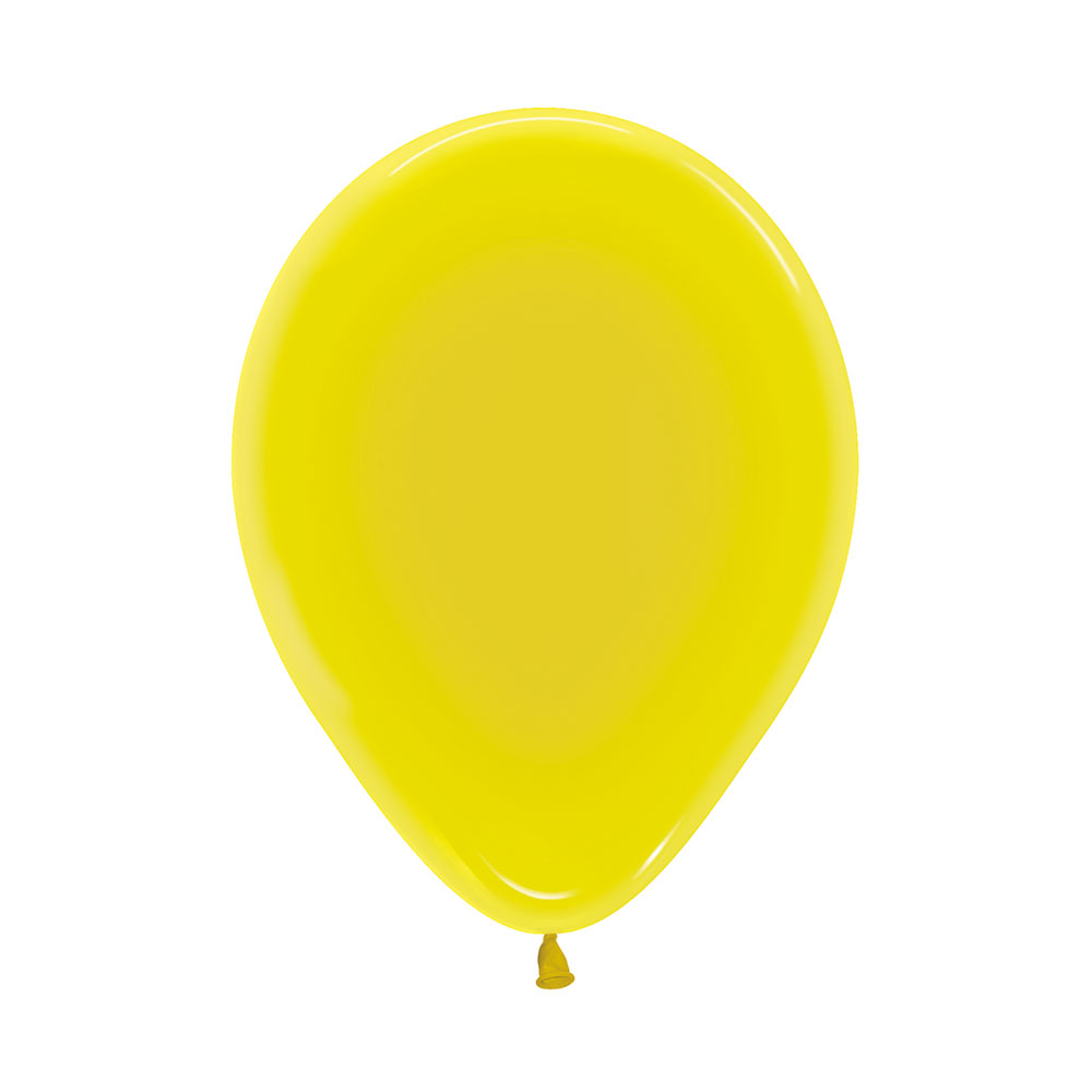 5" Διάφανο Κίτρινο λάτεξ μπαλόνι
