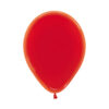 5" Διάφανο Κόκκινο λάτεξ μπαλόνι