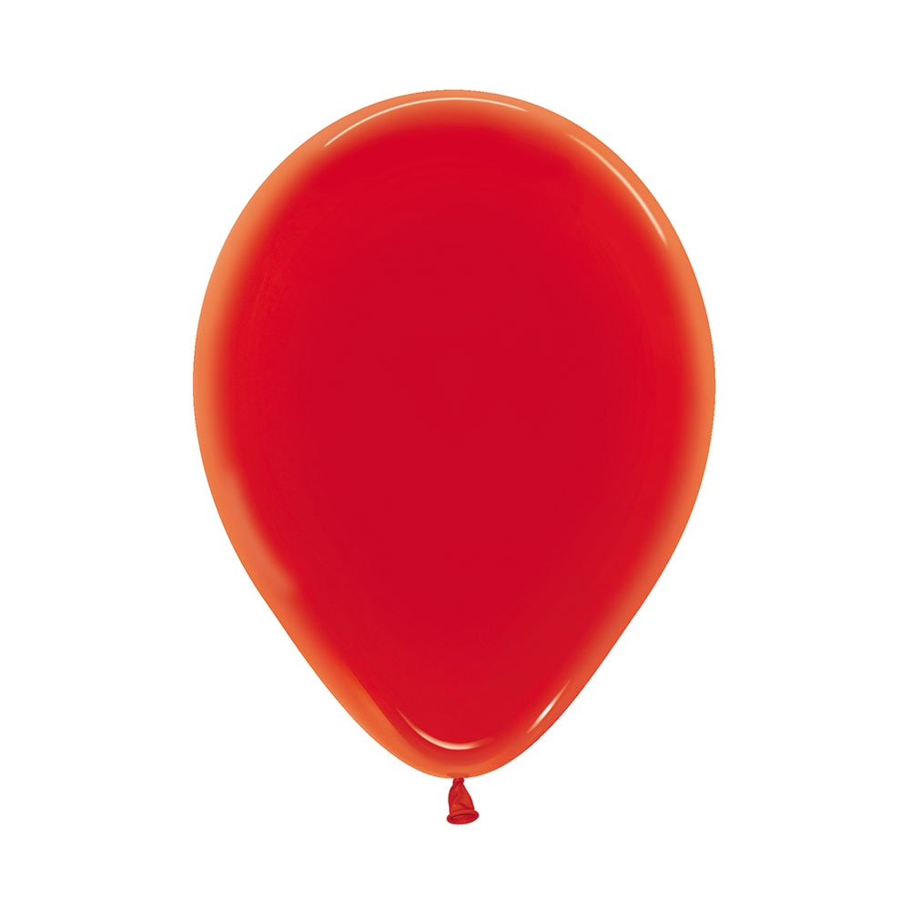 5" Διάφανο Κόκκινο λάτεξ μπαλόνι