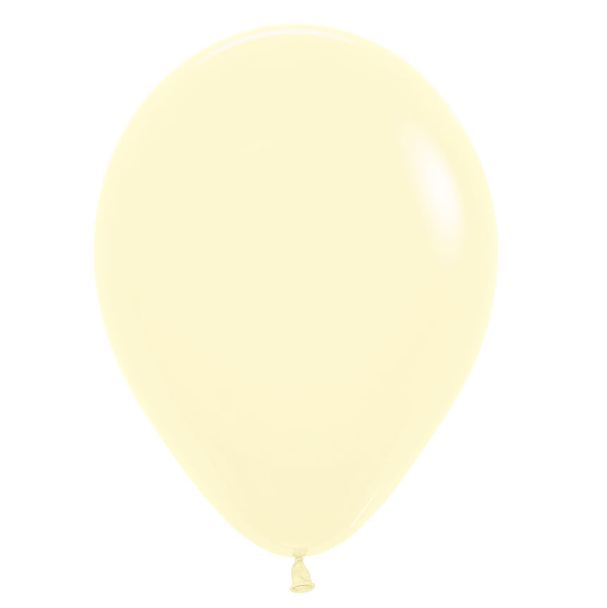 5" Κίτρινο Pastel Matte λάτεξ μπαλόνι