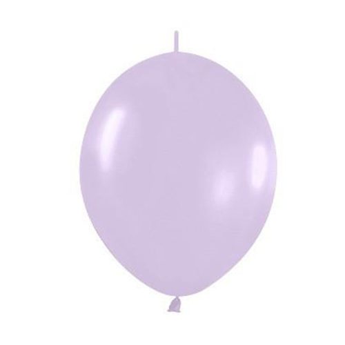 6" Λιλά μπαλόνι Link-O-Loons με ουρίτσα