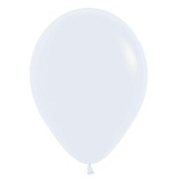 9" Λευκό λάτεξ μπαλόνι