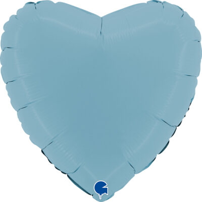 18" Μπαλόνι ματ Γαλάζια Καρδιά