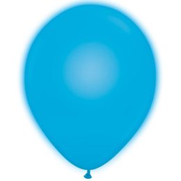 12" Γαλάζιο Μπαλόνι με φωτάκι LED (4 τεμ)