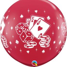 Κόκκινο τεράστιο Μπαλόνι Πόκερ