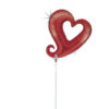 14" Mini Shape Μπαλόνι Κόκκινη Καρδιά Με Ουρίτσα