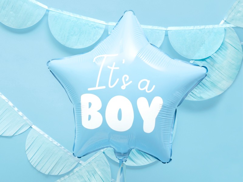 18" Μπαλόνι γαλάζια καρδιά It's a Boy