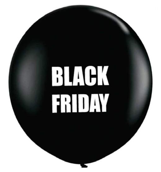 31'' Black Friday Τυπωμένο Latex Μπαλόνι