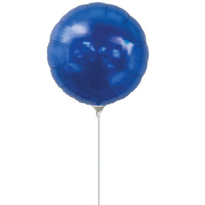 7'' Mini Shape μπαλόνι μπλε στρογγυλό