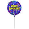 9'' Mini Shape Μπαλόνι Happy Birthday Confetti