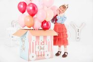 Κουτί για μπαλόνια Boy or Girl για Gender Reveal