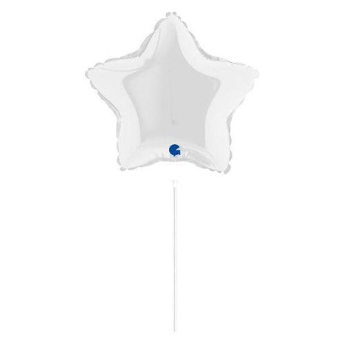 10" Mini Shape μπαλόνι Άσπρο Αστέρι