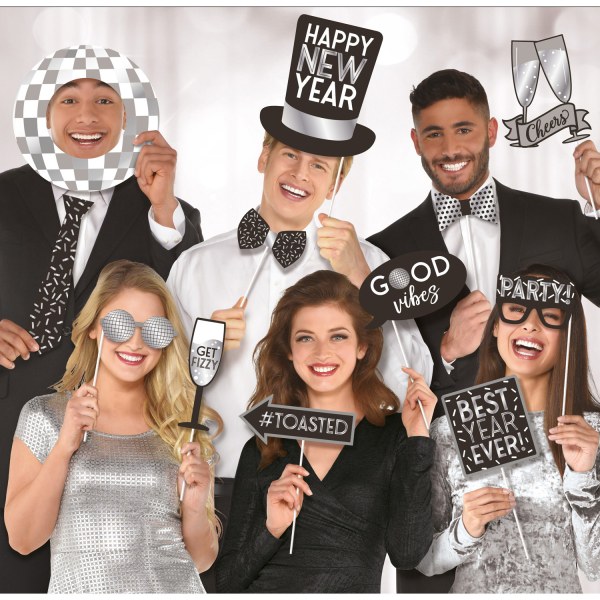 Photo booth Props Happy New Year