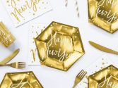 Πιάτα χρυσά Happy New Year