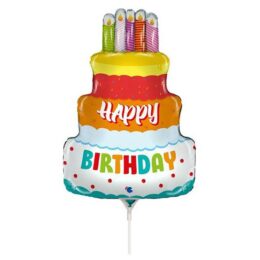 14" Mini Shape Μπαλόνι Birthday Cake