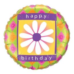 18" Μπαλόνι Μαργαρίτα "Happy Birthday"