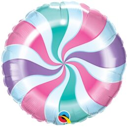 18" Μπαλόνι Candy Lollypop Pastel Swirl