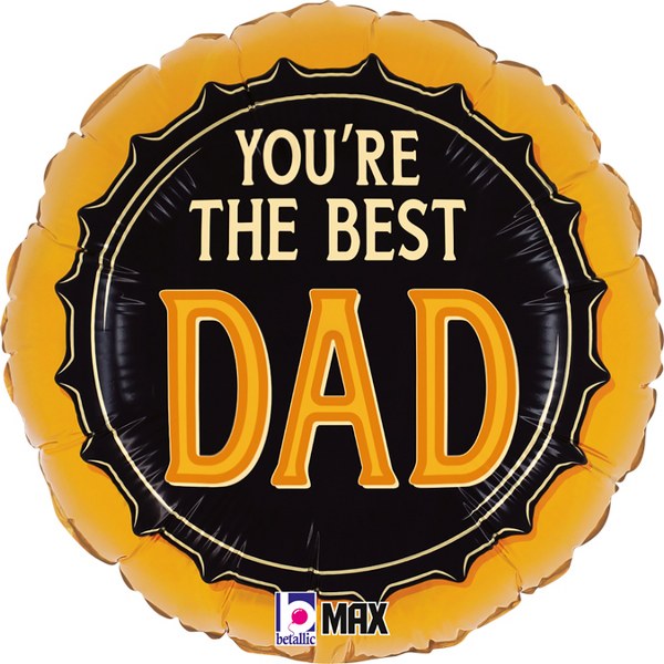 18" Μπαλόνι Best Dad καπάκι μπύρας