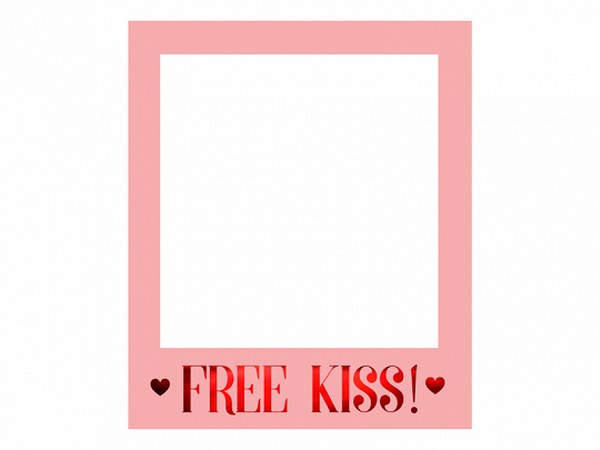 Κάδρο Photo Booth Free Kiss