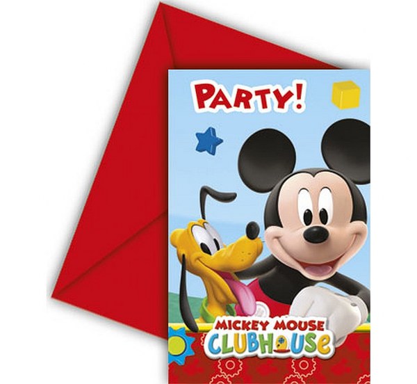 Προσκλήσεις πάρτυ Playful Mickey