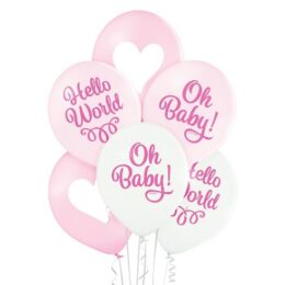 Σετ μπαλόνια Oh Baby Girl (6 τεμ)