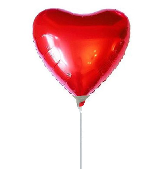 10" Mini Shape μπαλόνι Κόκκινη Καρδιά