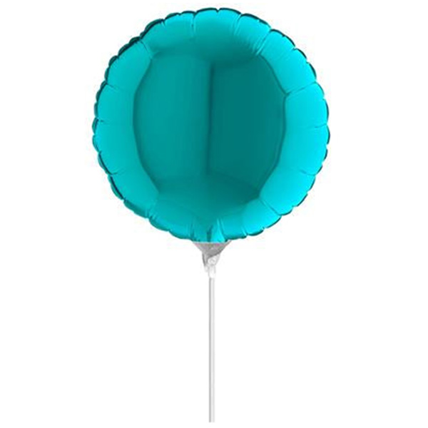 10" Mini Shape Μπαλόνι Γαλάζιο Περλέ Στρογγυλό
