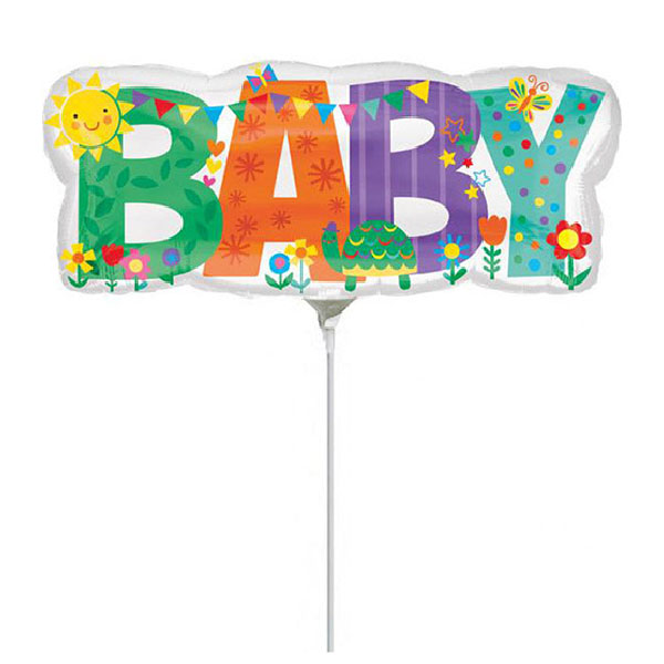 13'' Mini Shape μπαλόνι "Baby" Banner
