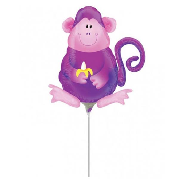 14'' Mini Shape μπαλόνι Jungle Party μαϊμού