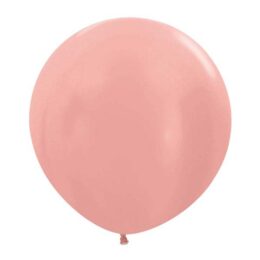 24'' Ροζ Χρυσά Λάτεξ Μπαλόνια (10 τεμ)