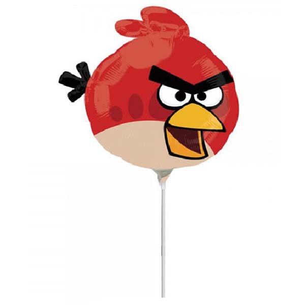 9'' Mini Shape μπαλόνι Red Angry Birds