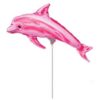 9'' Mini Shape μπαλόνι Ροζ δελφίνι