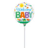 9'' Mini Shape μπαλόνι "Welcome Baby" με χαρούμενα σχέδια