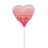 9" Mini Shape Όμπρε Καρδιά 'Happy Valentine's Day'