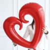 40" Μπαλόνι κόκκινη Καρδιά με τρύπα