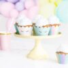 Περιτύλιγμα για cupcake Rainbow Unicorn (6 τεμ)