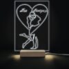Φωτιστικό led & plexiglass "Couple in Love"