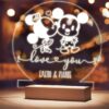 Φωτιστικό led & plexiglass "Mickey & Minnie"