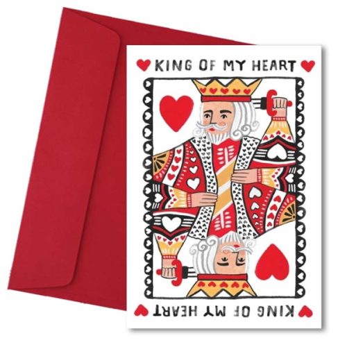 Κάρτα Αγάπης "King of my Heart"
