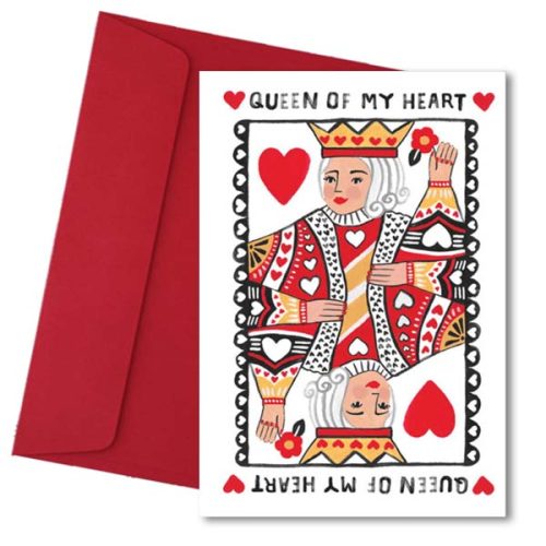 Κάρτα Αγάπης "Queen of my Heart"