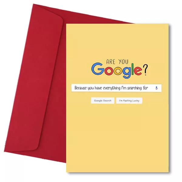 Κάρτα Βαλεντίνου "Are you Google"
