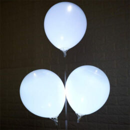 Μπαλόνια φωτιζόμενα με LED λευκό φωτάκι ψείρα με μπαταρία