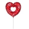 14'' Mini Shape μπαλόνι Καρδιά με τρύπα